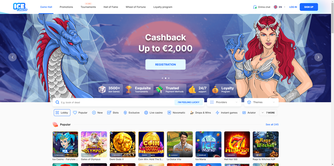 Ice Casino review Screenshot Ice Casino review Screenshot