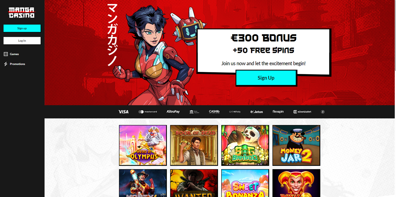 Manga Casino review Screenshot Manga Casino review Screenshot