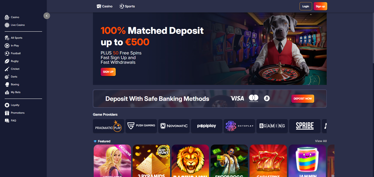 PuppyBet review Screenshot