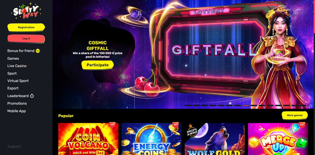 Slottyway Casino review Screenshot