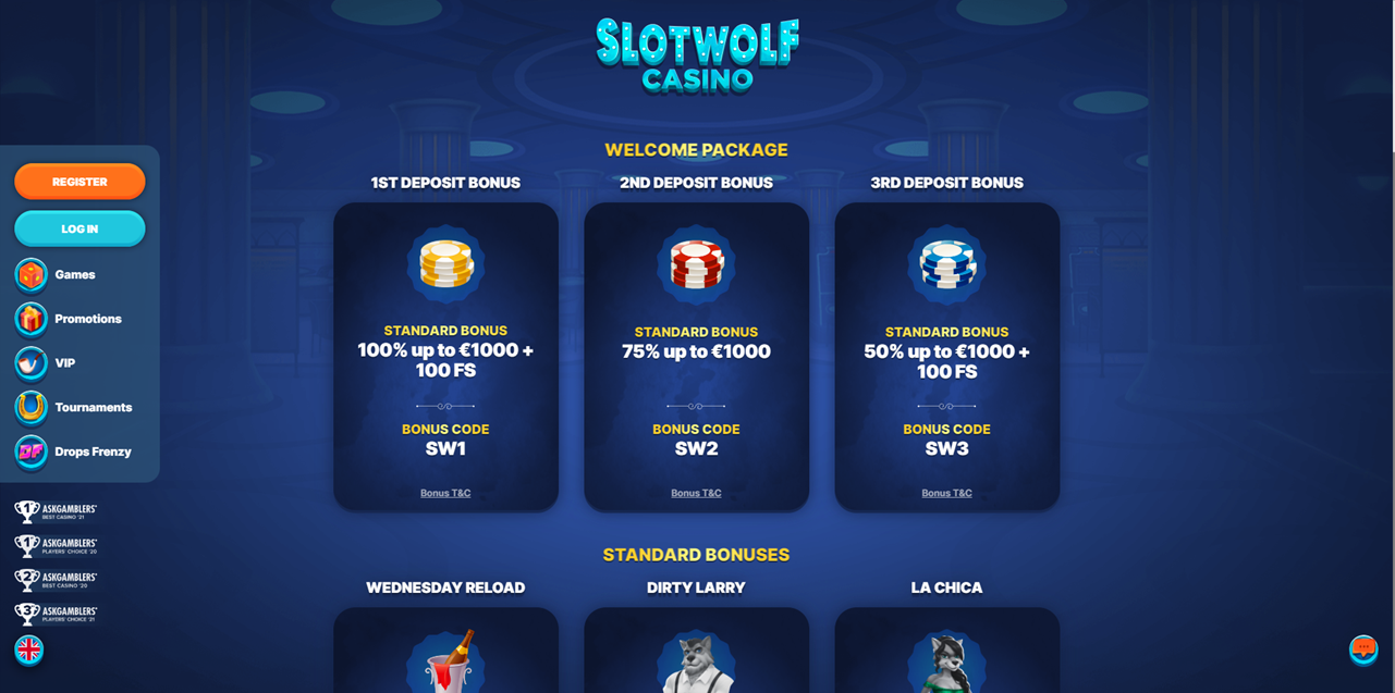 Slotwolf Casino review Screenshot Slotwolf Casino review Screenshot