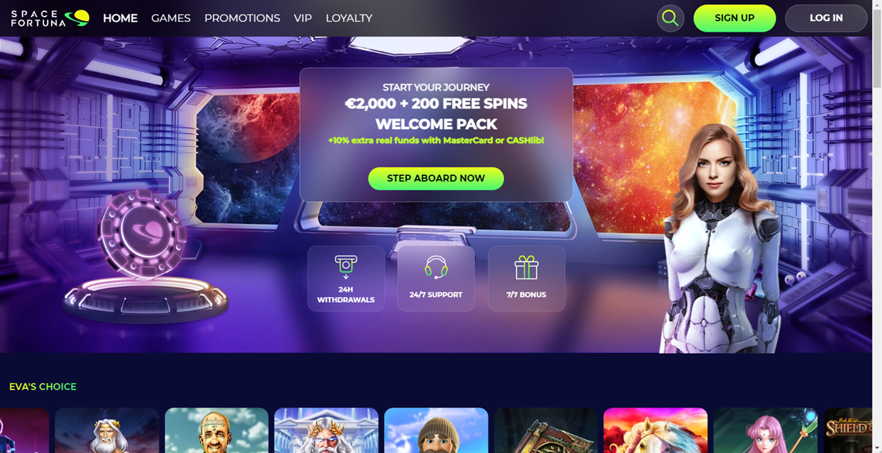 SpaceFortuna Casino review Screenshot SpaceFortuna Casino review Screenshot