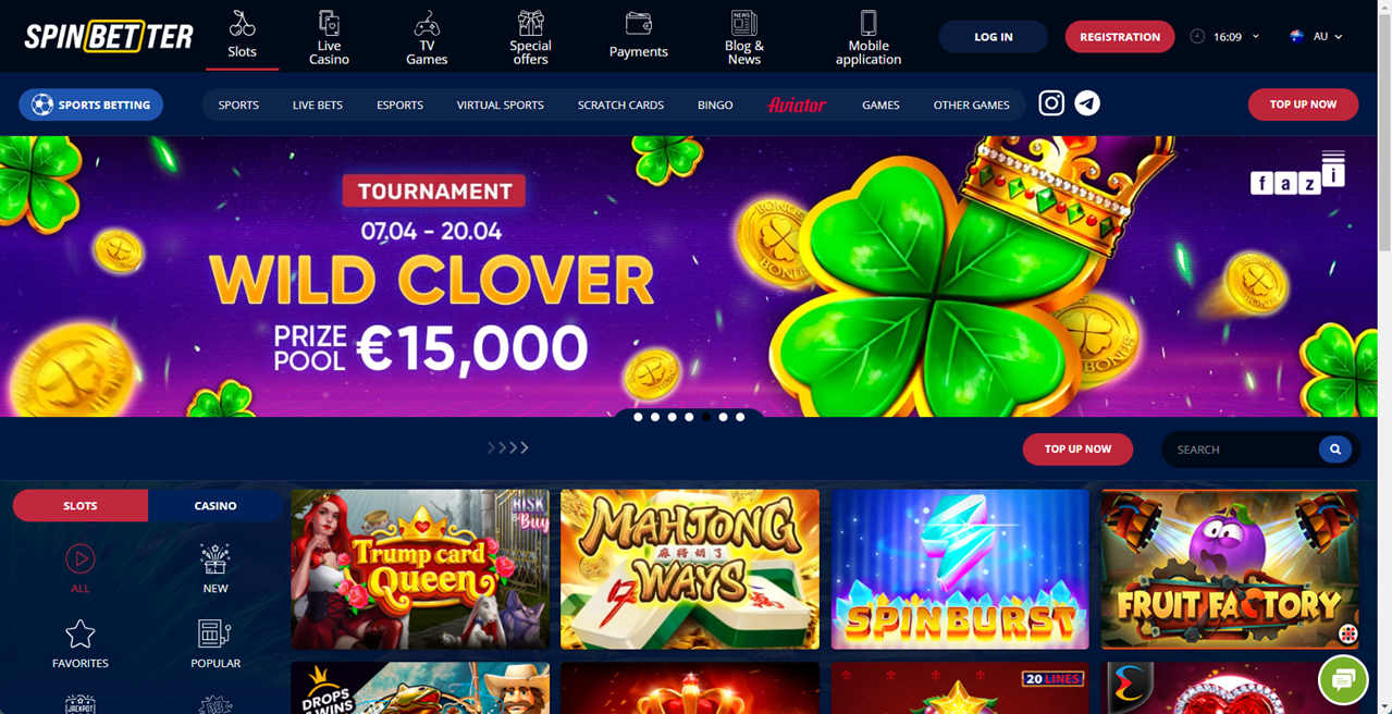 Spinbetter review Screenshot