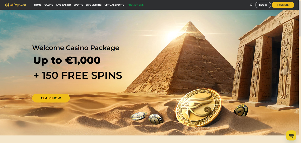 WinMega Casino review Screenshot