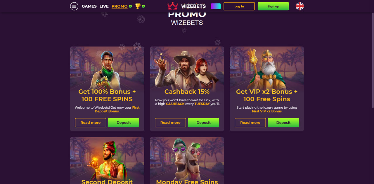 Wizebets review Screenshot