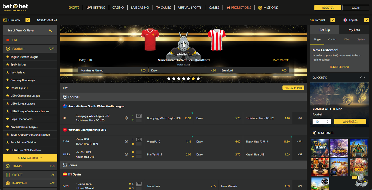 betObet review Screenshot