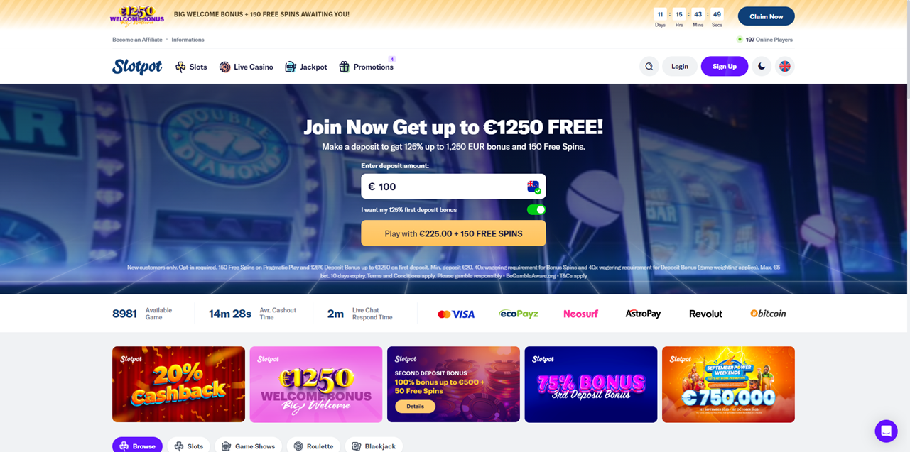 Slotpot review Screenshot Slotpot review Screenshot