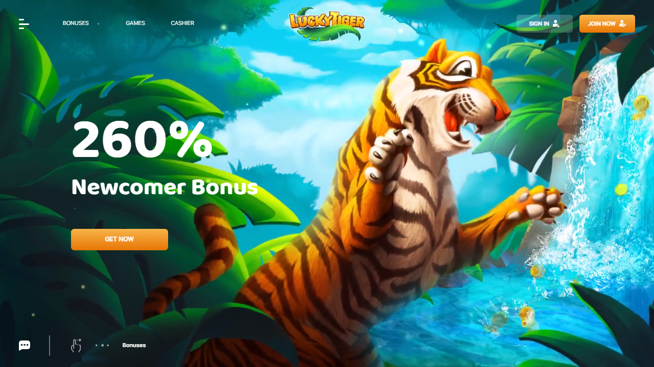 Lucky Tiger Casino review Screenshot