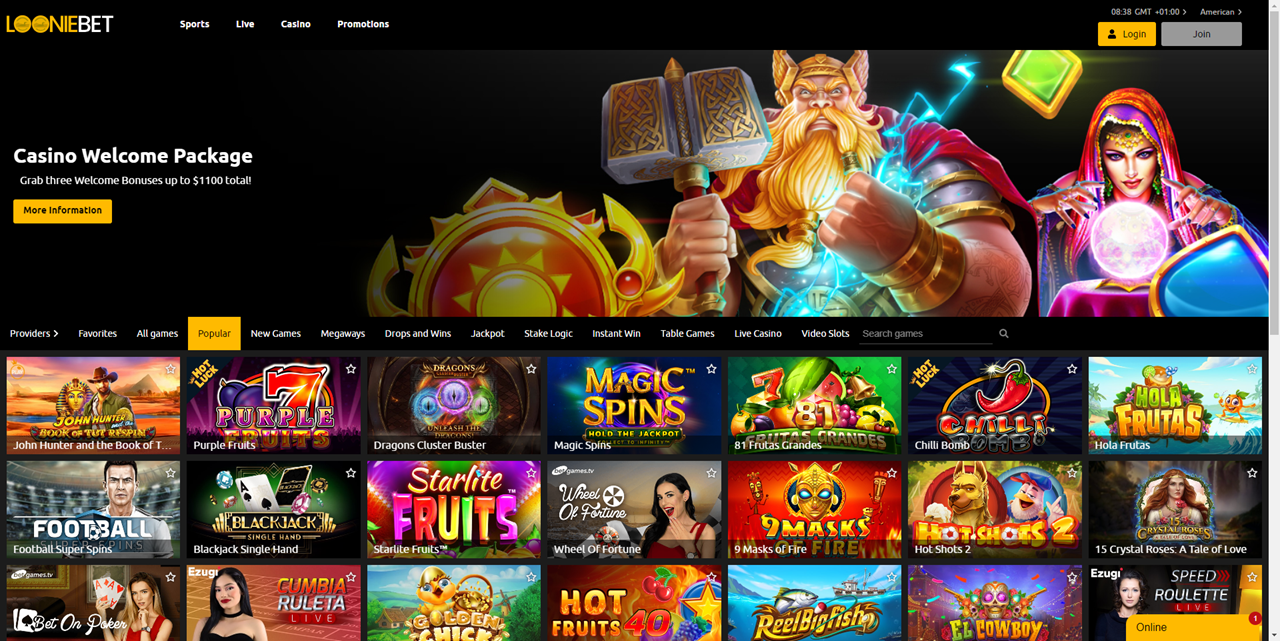LoonieBet review Screenshot LoonieBet review Screenshot