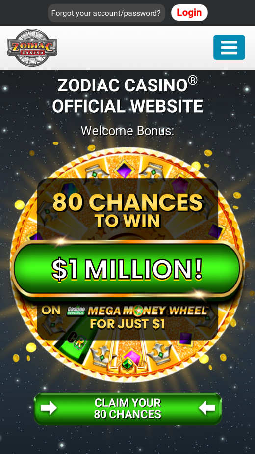 Zodiac Casino Screenshot