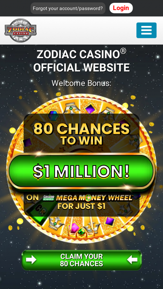 Zodiac Casino Screenshot