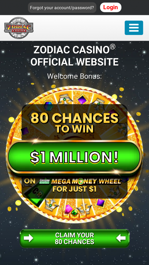Zodiac Casino Screenshot