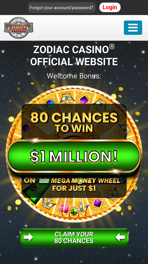 Zodiac Casino Screenshot